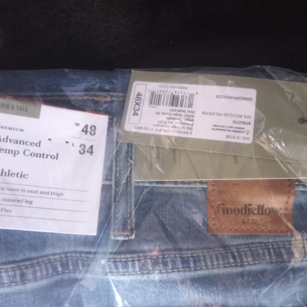 Good fellow advance temperature control jeans new